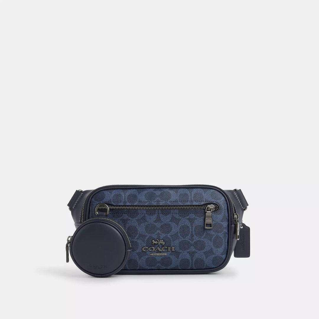 elias belt bag in signature canvas