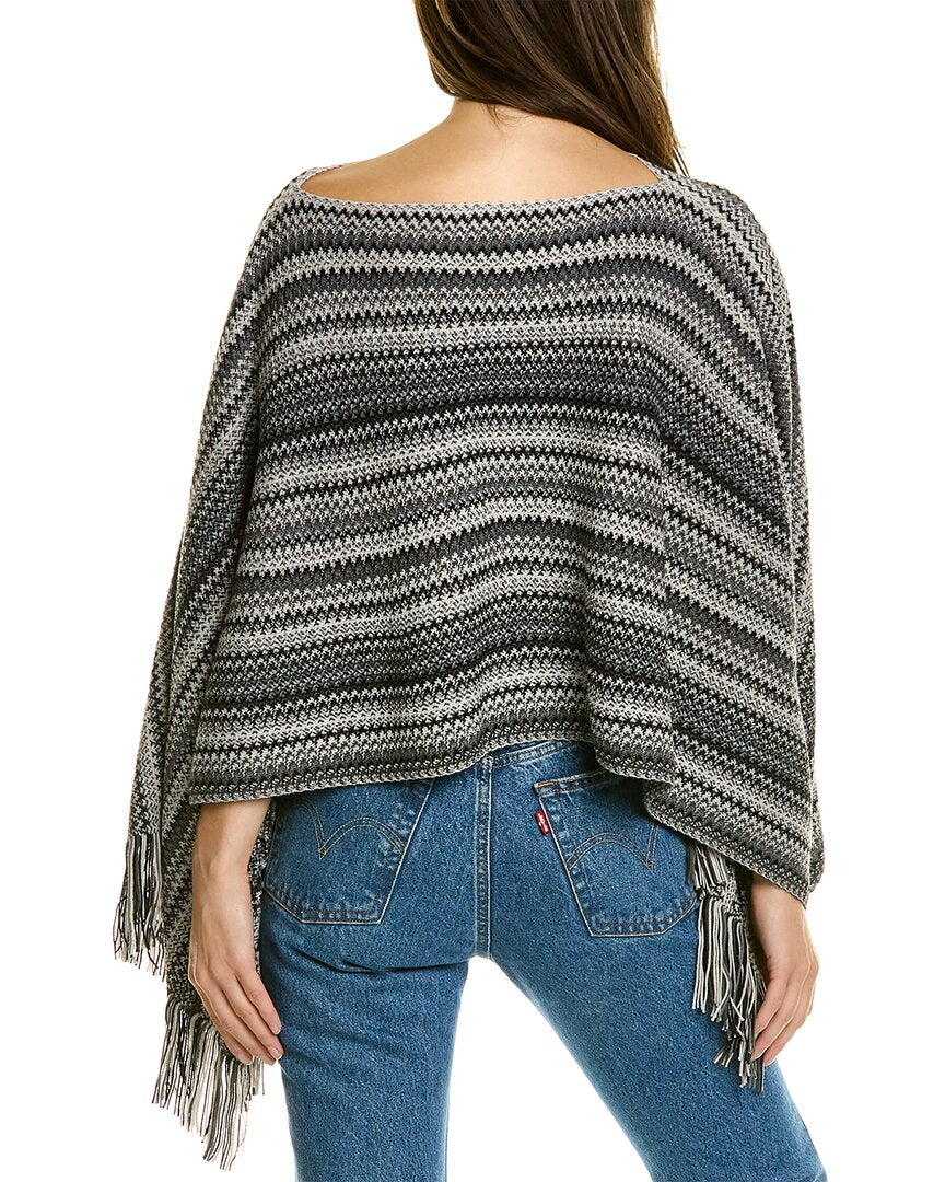 wool-blend poncho