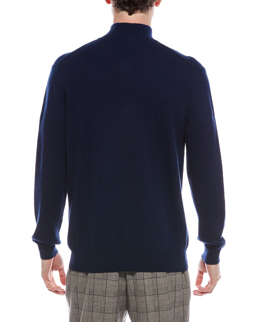 cashmere mock neck cashmere 1/4-zip sweater