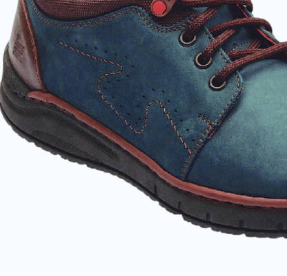 men's 9318 oxford in blue nubuck