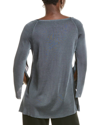 bi color a line sweater