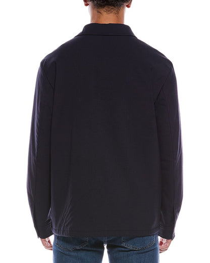 carper wool-blend coach jacket