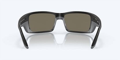 men's permit sunglasses in matte black/blue mirror 580g