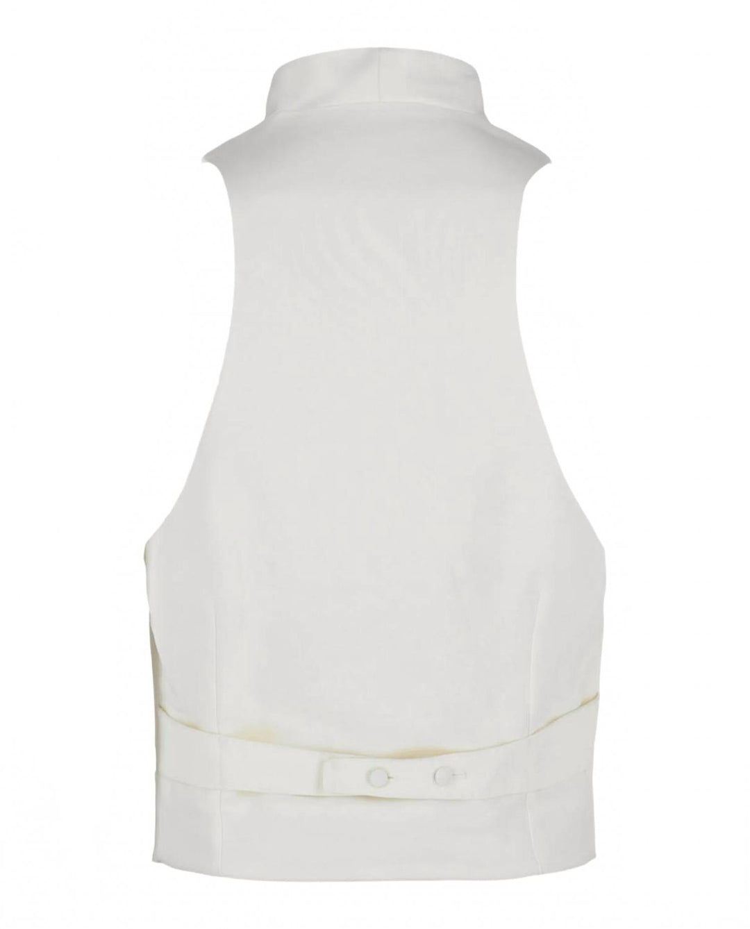 men's surplice vest in white
