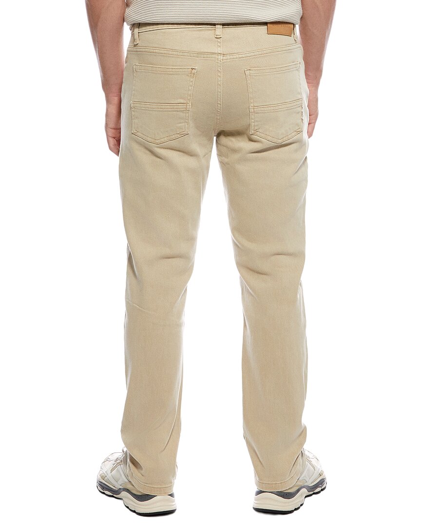 taupe straight fit 5-pocket jean