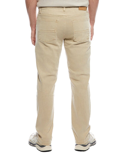 taupe straight fit 5-pocket jean