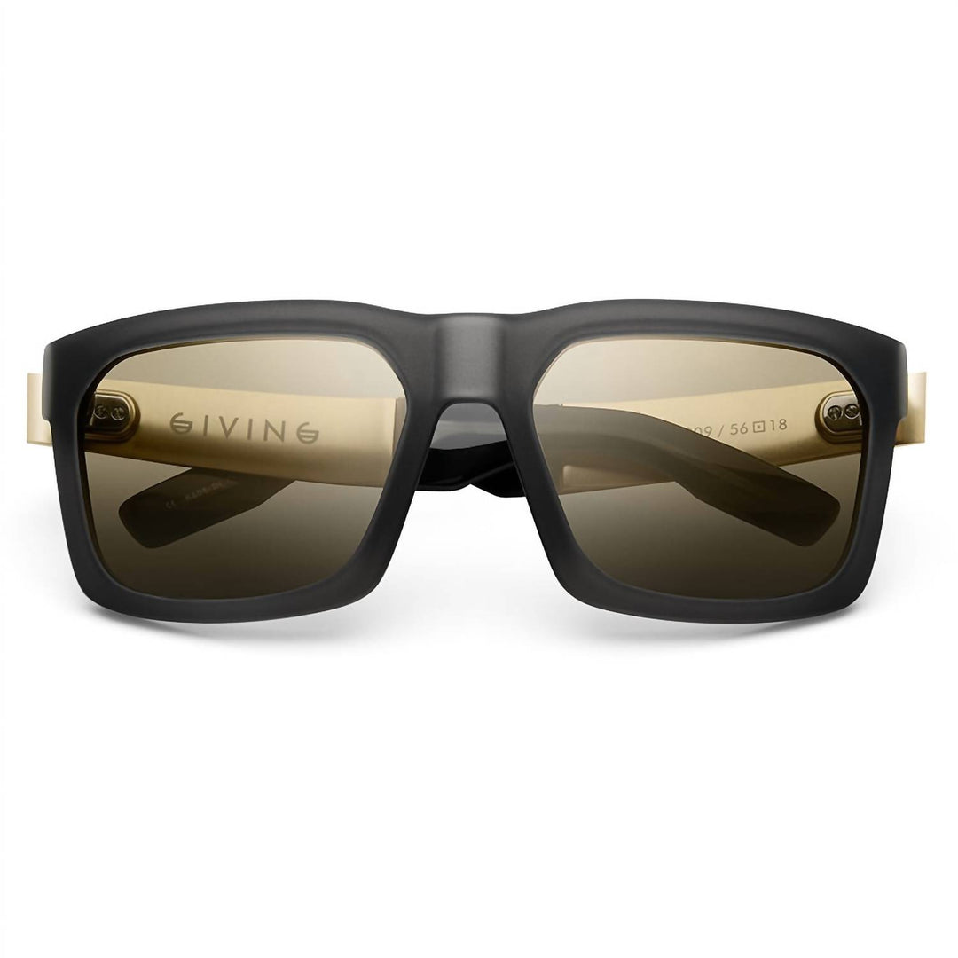 One Size - matte grey translucent / brushed gold