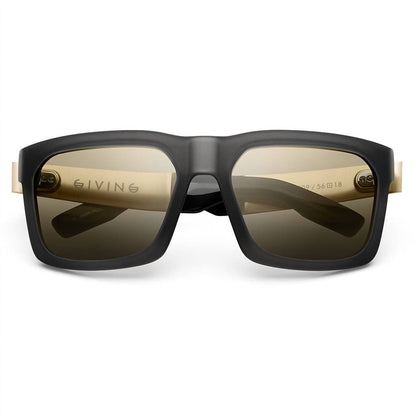One Size - matte grey translucent / brushed gold