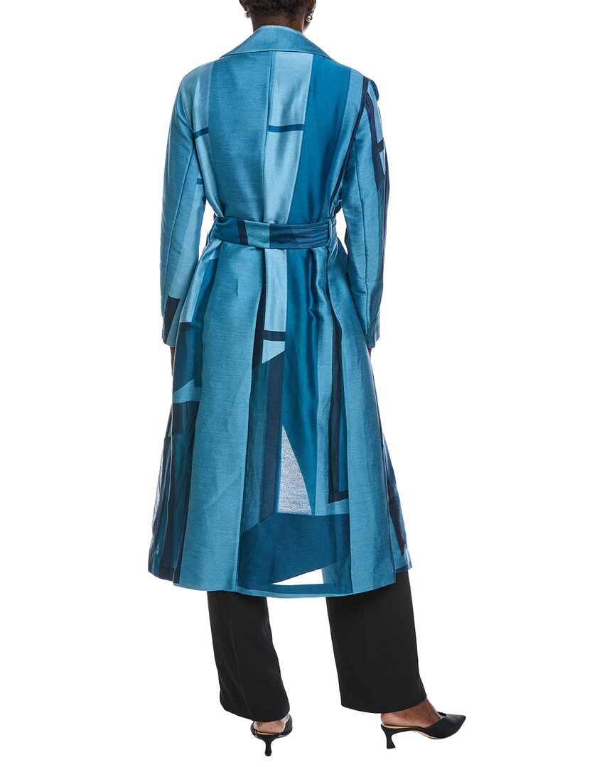 ivani silk-blend trench coat