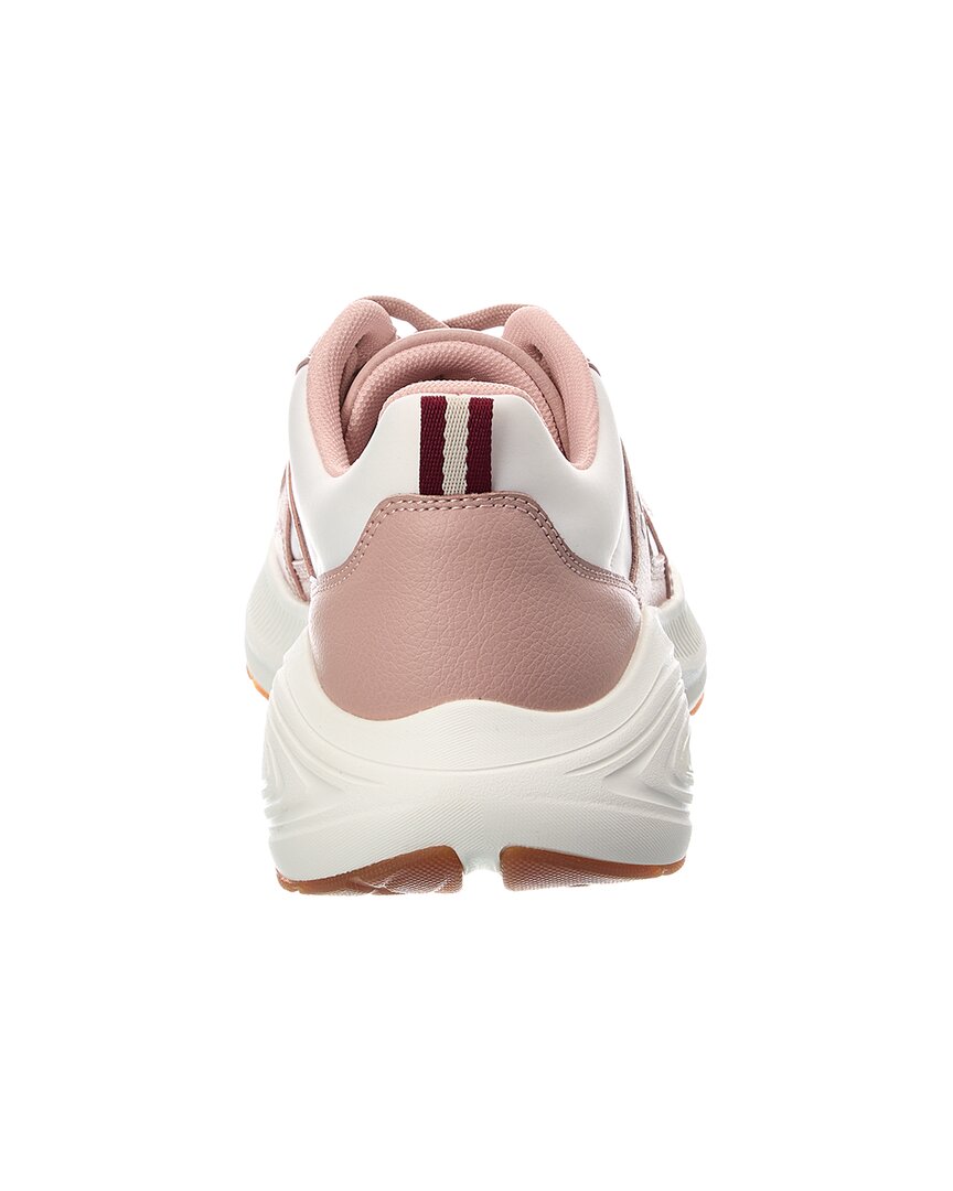 running leather & canvas sneaker