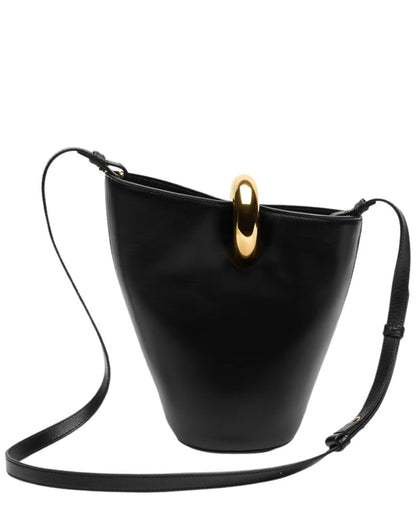 bambola small leather bucket bag