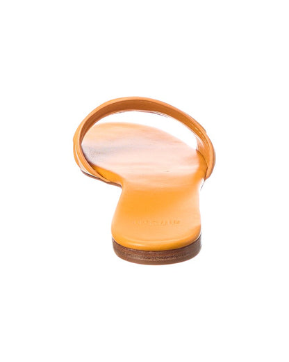 padded clarita leather slide