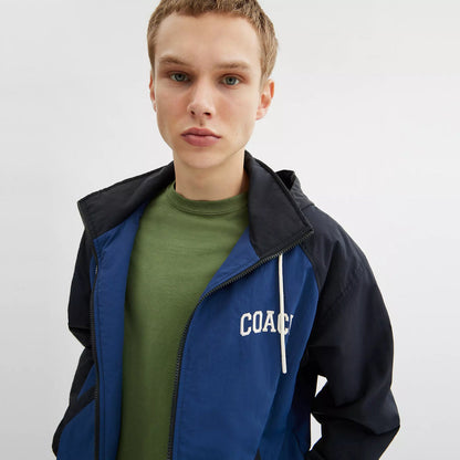 stadium jacket in recycled polyamide