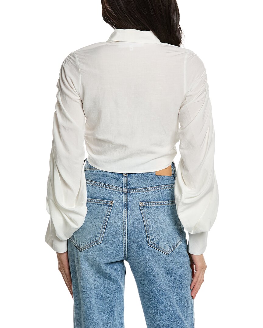 dakota linen-blend top