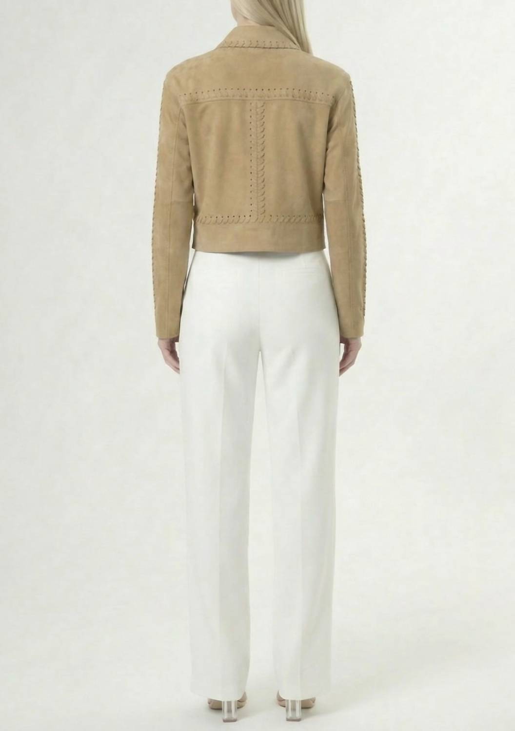 women's wren whipstitch jacket in tan