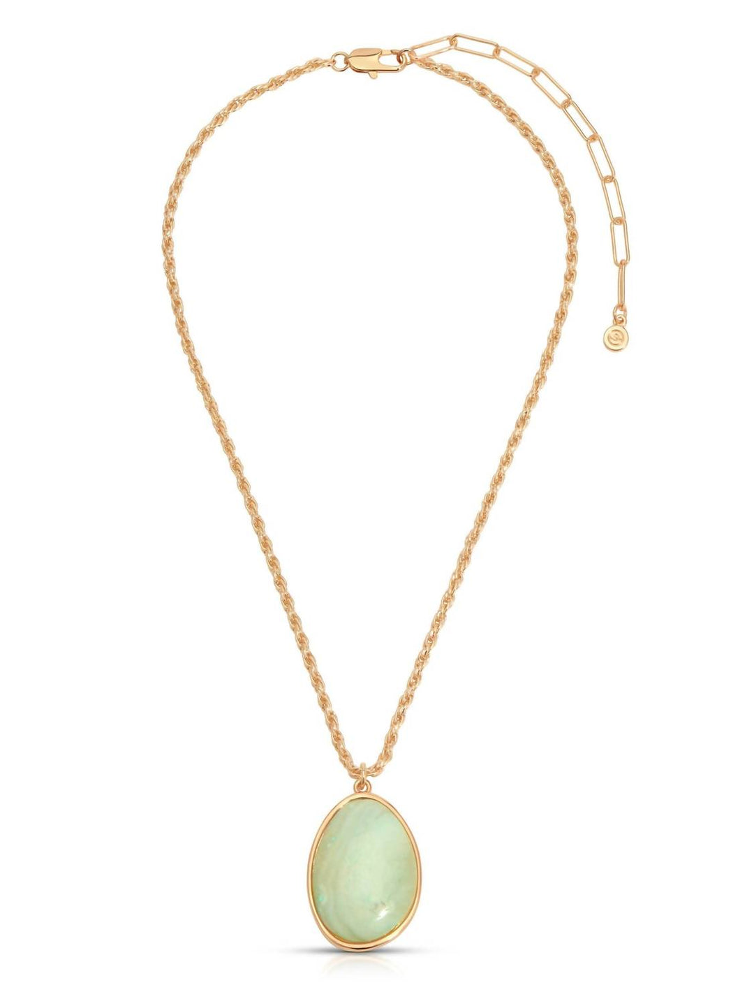 women's amazonite pendant necklace in green