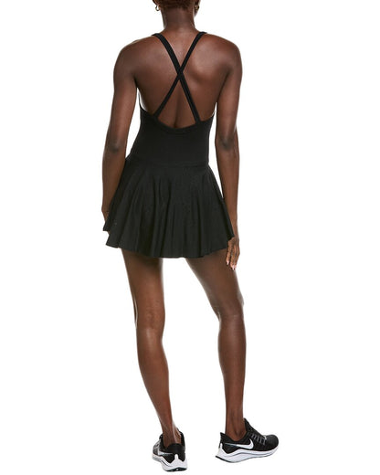 sleeveless cross back pickle ball mini dress