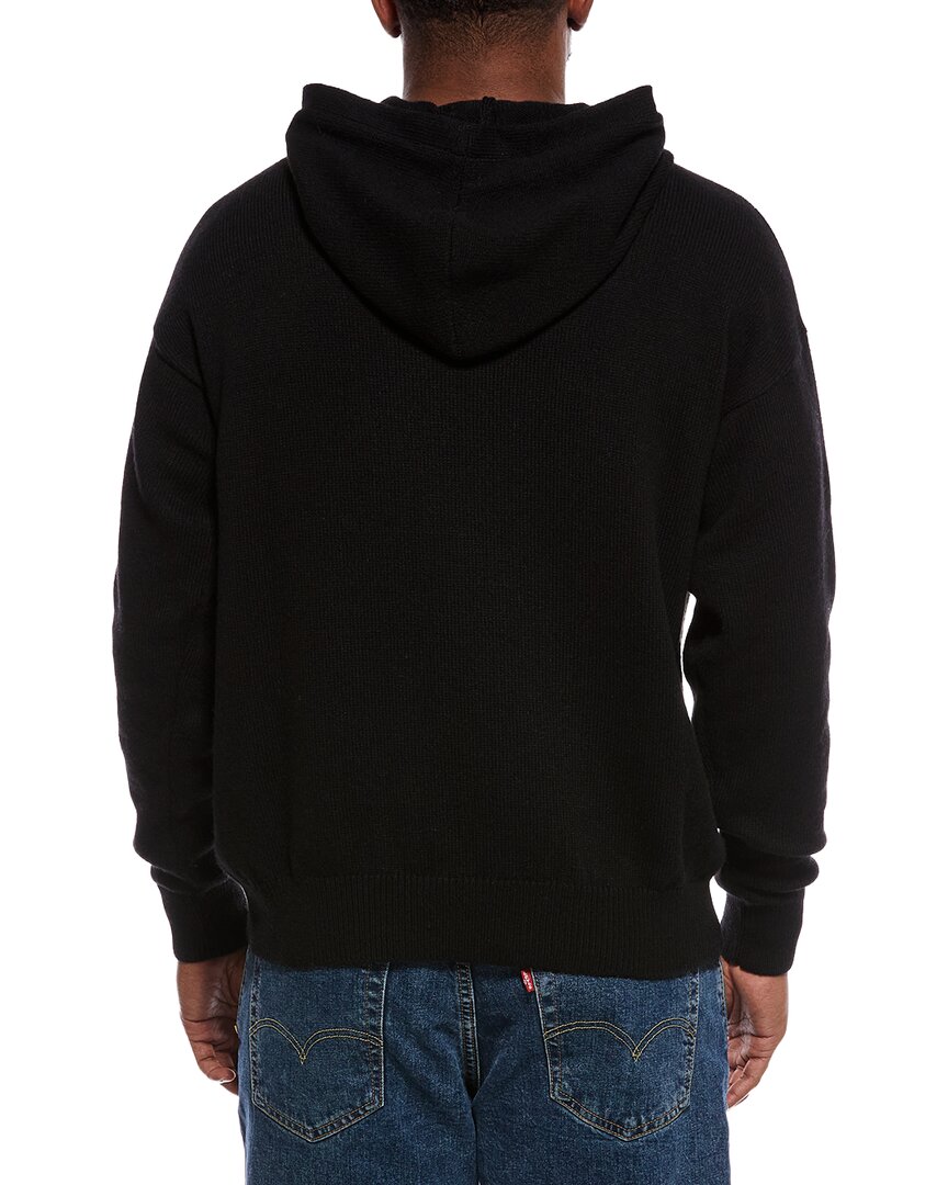 wool & cashmere-blend hooded sweatshirt