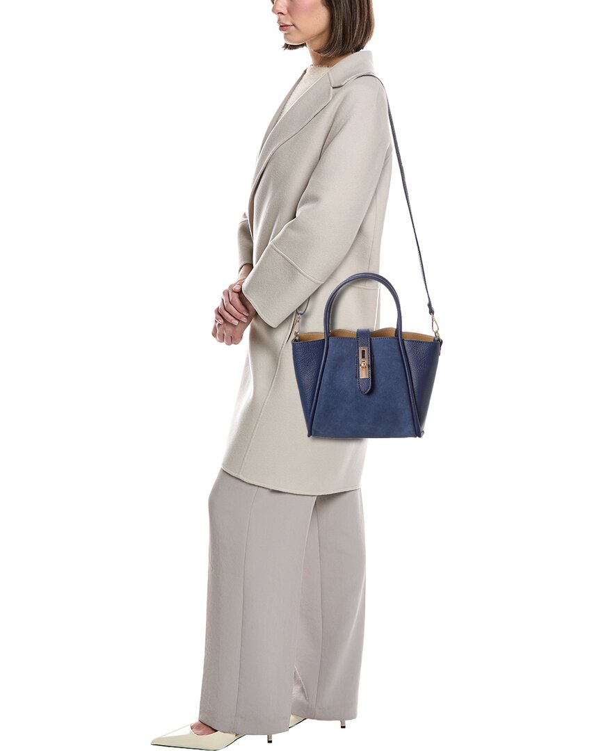 tate leather & suede tote