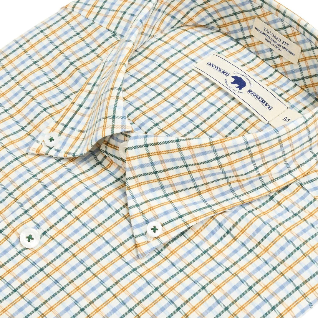 men's cypress tailored fit brushed twill shirt in buckthorn