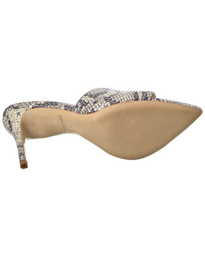 lolita leather heeled mule