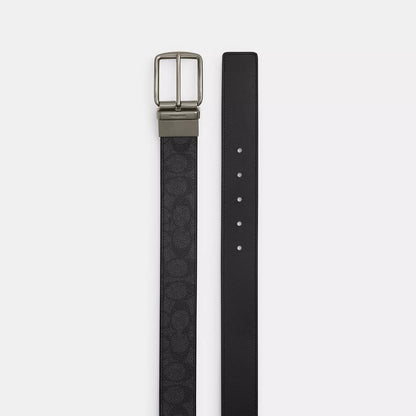 boxed card case and belt gift set in signature canvas