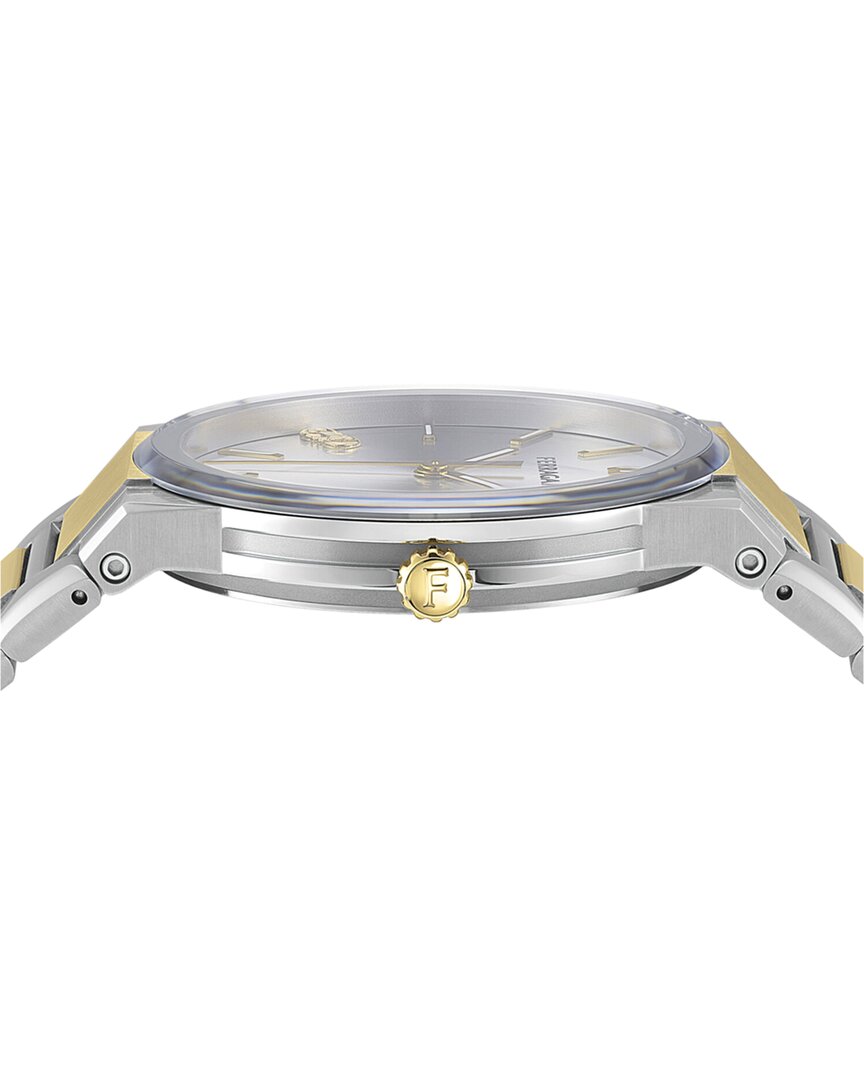 ferragamo men's infinity sapphire watch
