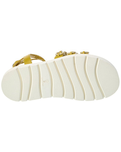 cruz ring leather platform sandal