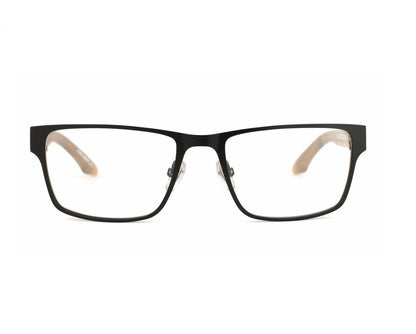 men's foster rectangle eyeglasses in black