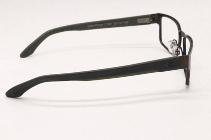 men's foam eyeglasses in matte khaki / green