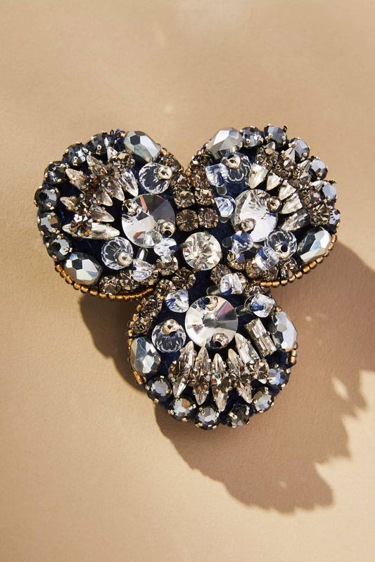 One Size - navy/ clear stones