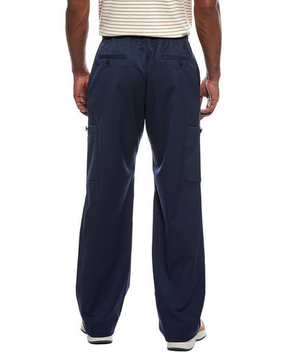 wool-blend woven pant