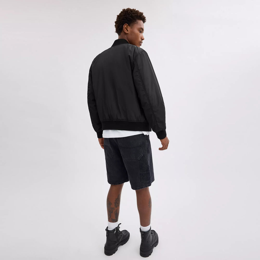 reversible ma 1 jacket in recycled polyester