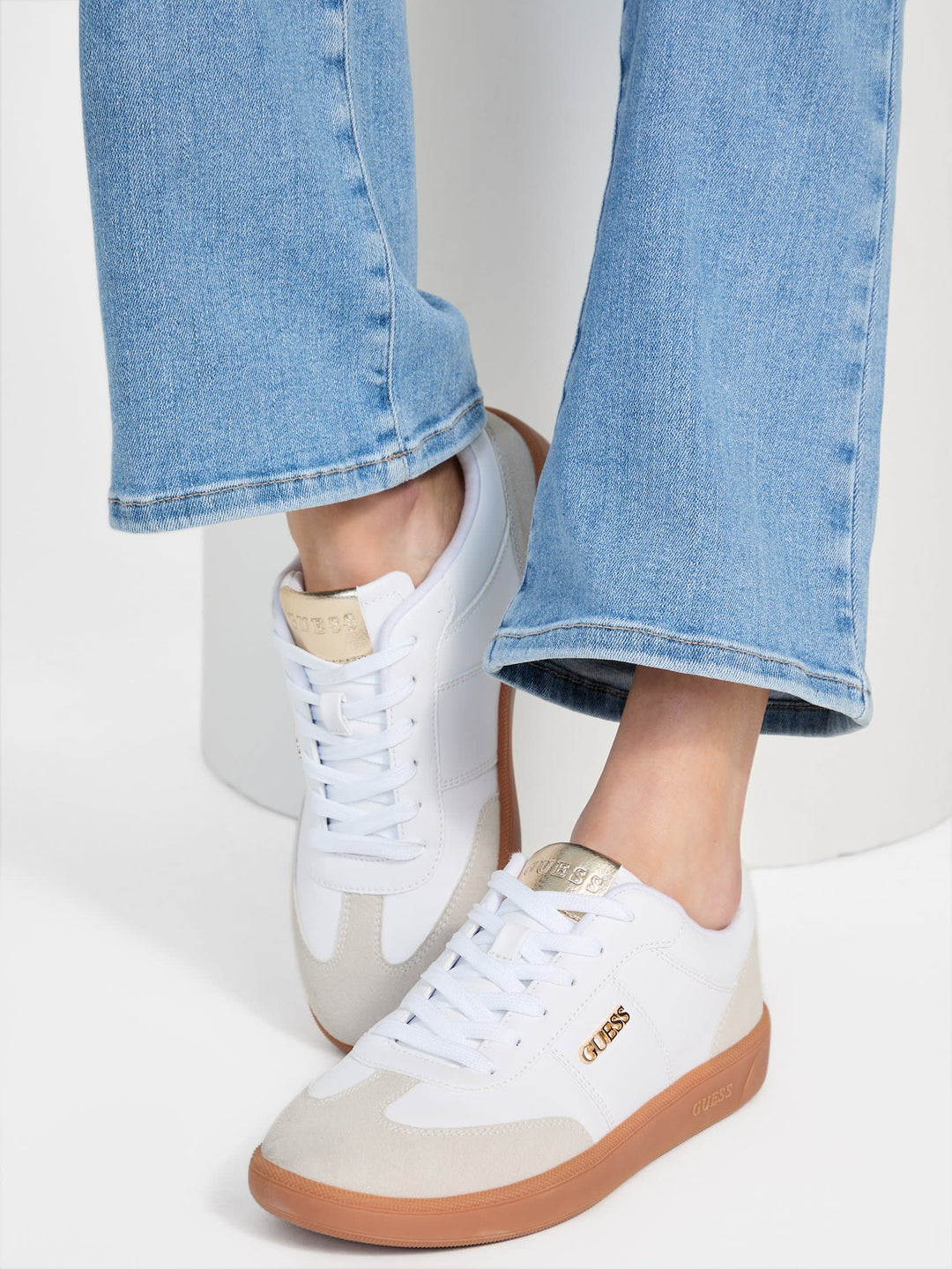 pelara striped low-top sneakers