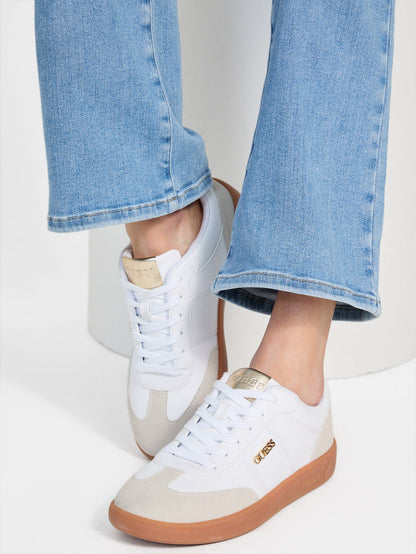 pelara striped low-top sneakers