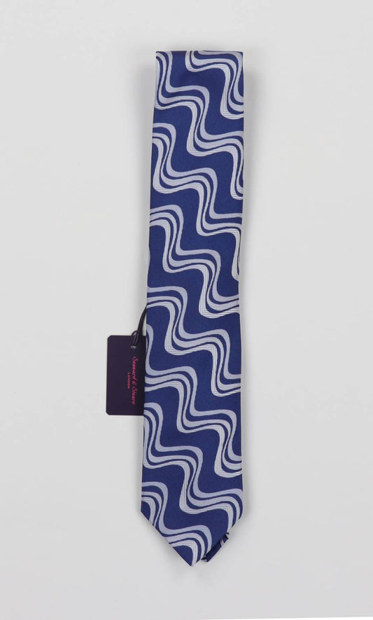 One Size - wavy navy