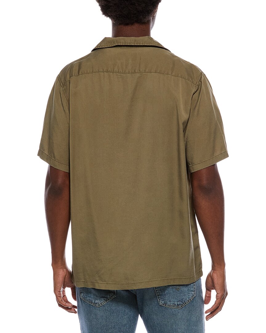 washed camp collar shirt