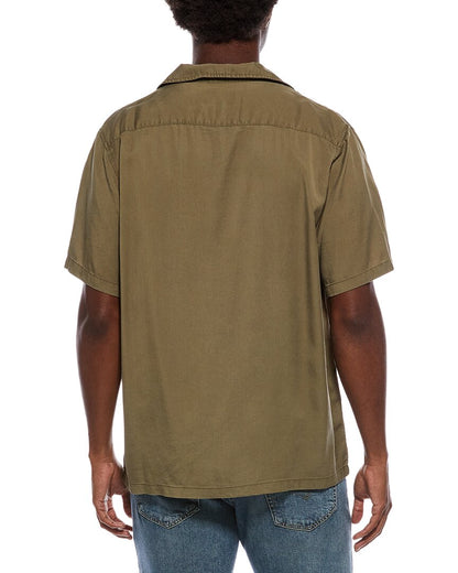 washed camp collar shirt
