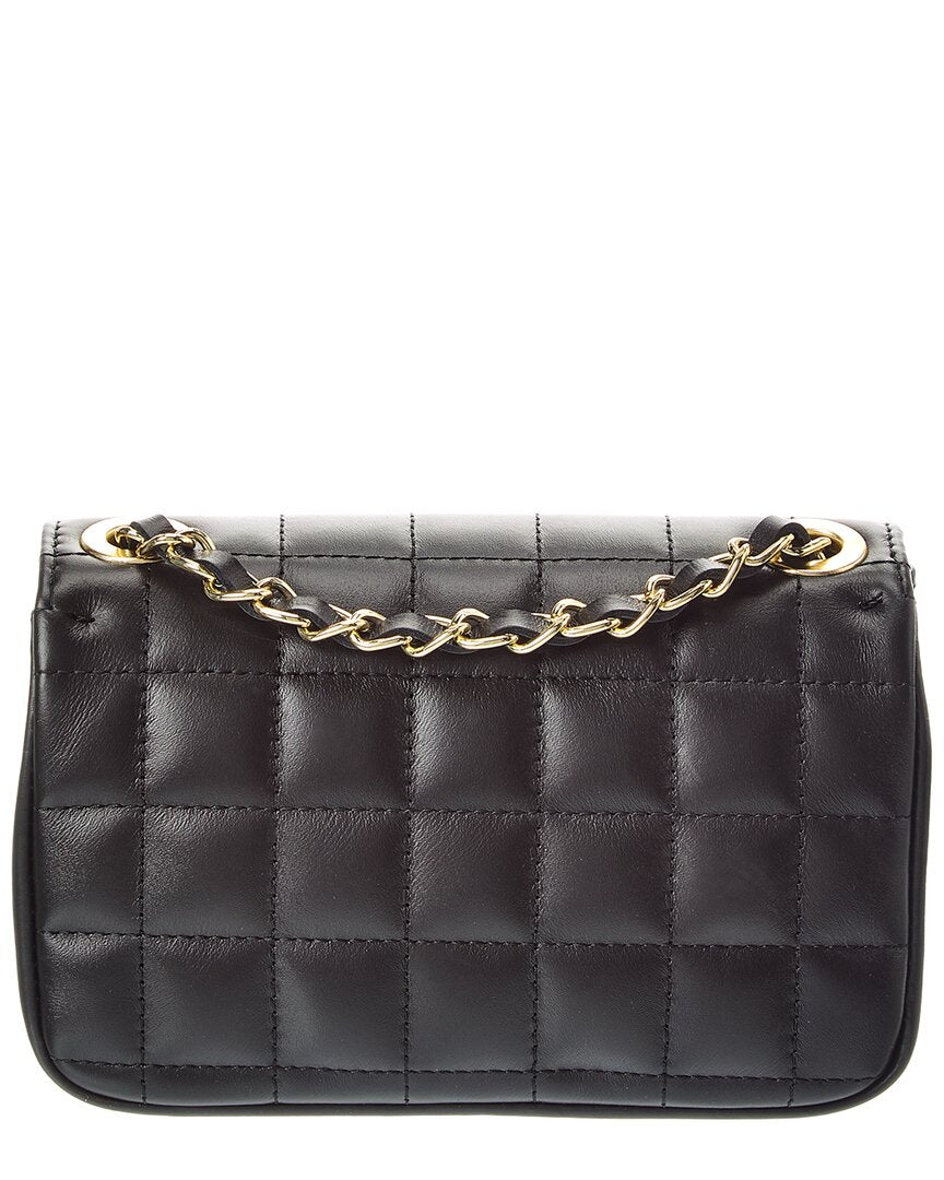 evelyn leather quilted crossbody