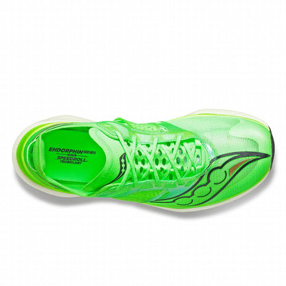 women's endorphin elite running shoes in slime vert