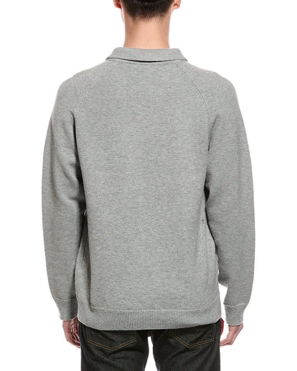 raglan polo sweater