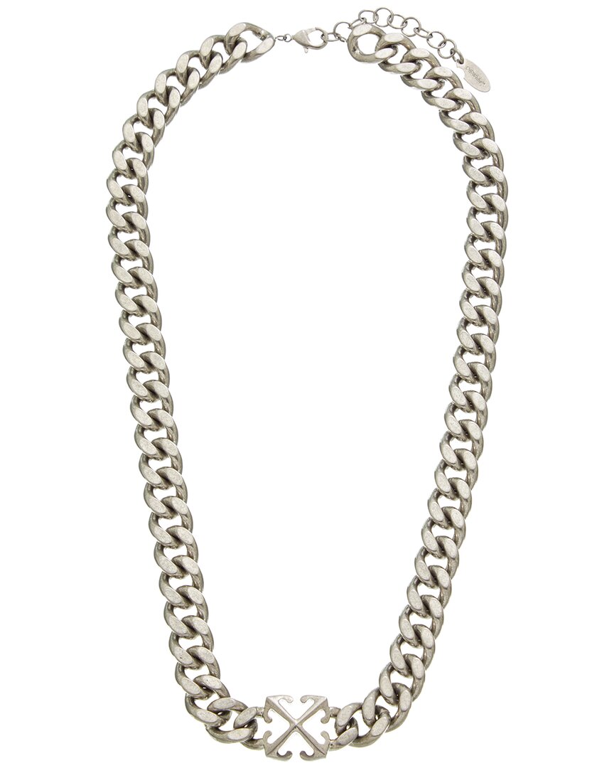 off-white arrow chain necklace