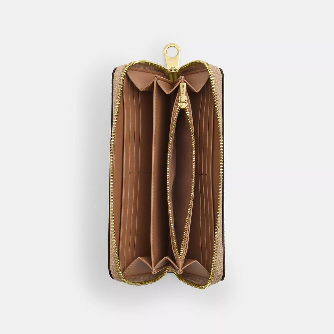 long zip around wallet in signature canvas