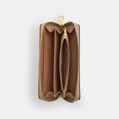 long zip around wallet in signature canvas