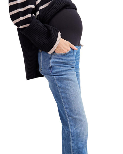 the over the bump straight maternity jean