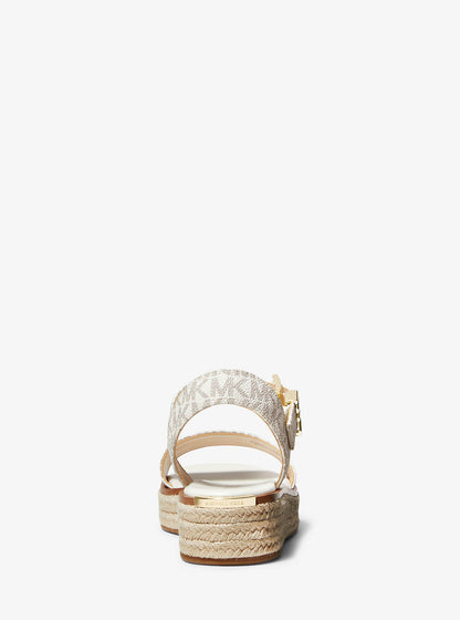richie signature logo platform espadrille sandal