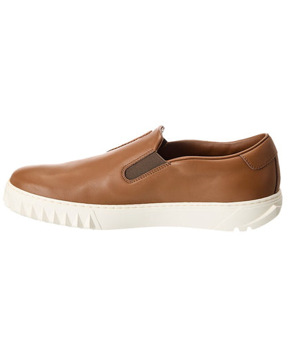 ferragamo lexus leather slip-on sneaker