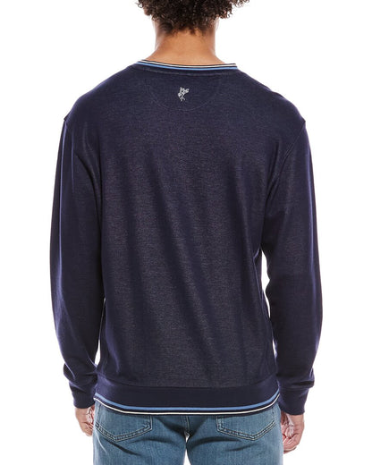 peached saba v-neck sweatshirt