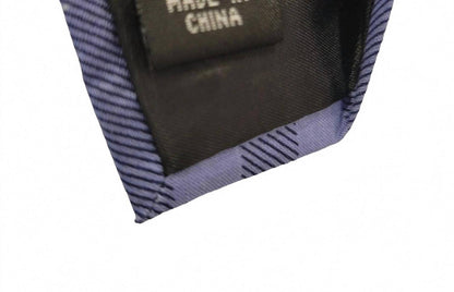 men's designer tie in blue plaid