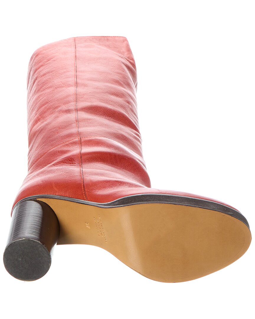 leather over-the-knee boot
